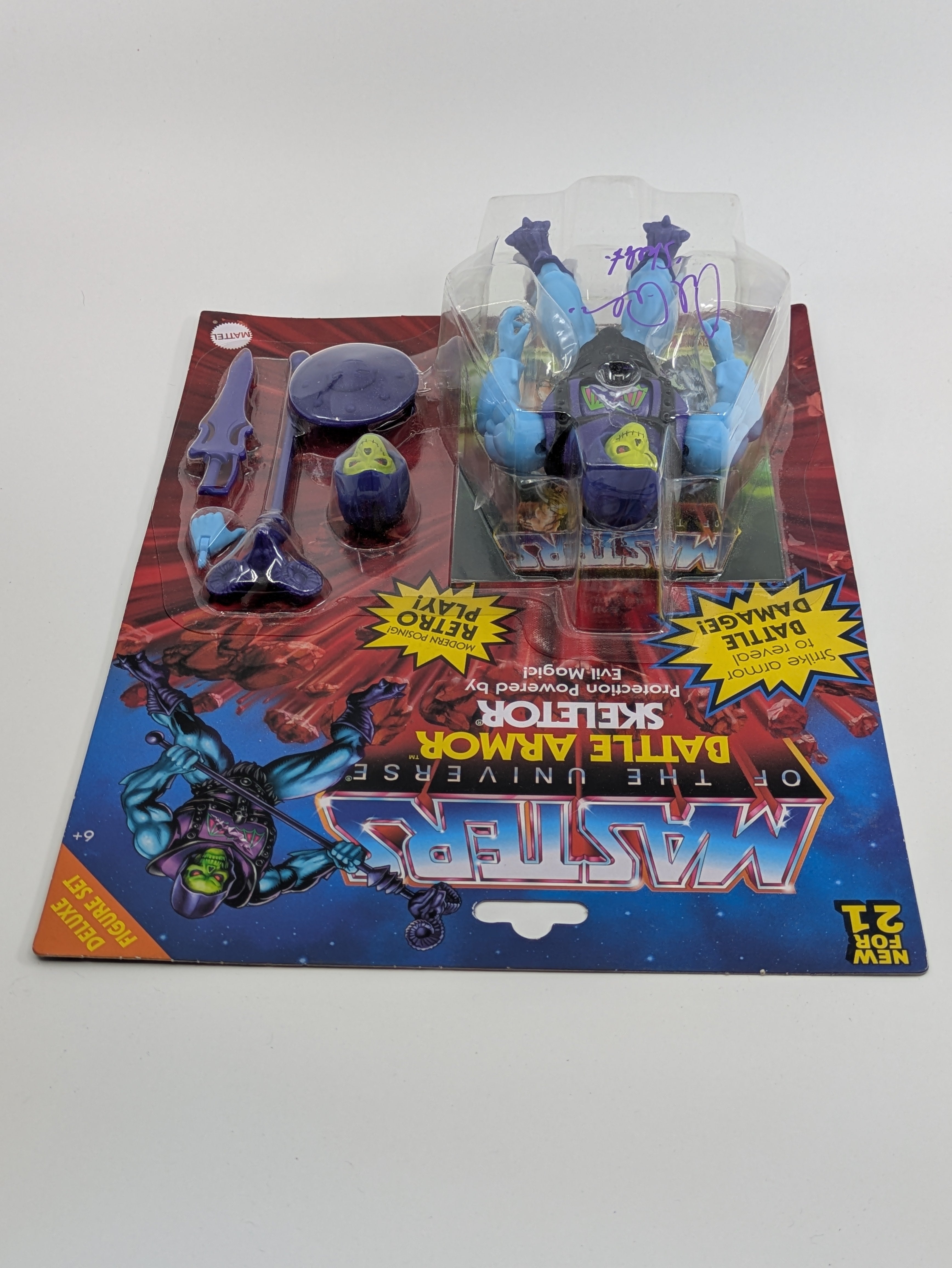 Battle Armor Skeletor - signed  by Alan Oppenheimer