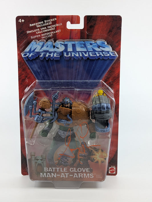 Battle Glove Man-At-Arms - Signed by Garry Chalk in Orange ink