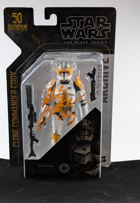 Clone Commander Cody - Black Series Archive - Signed By Dee Bradley Baker - Lucasfilm 50 years