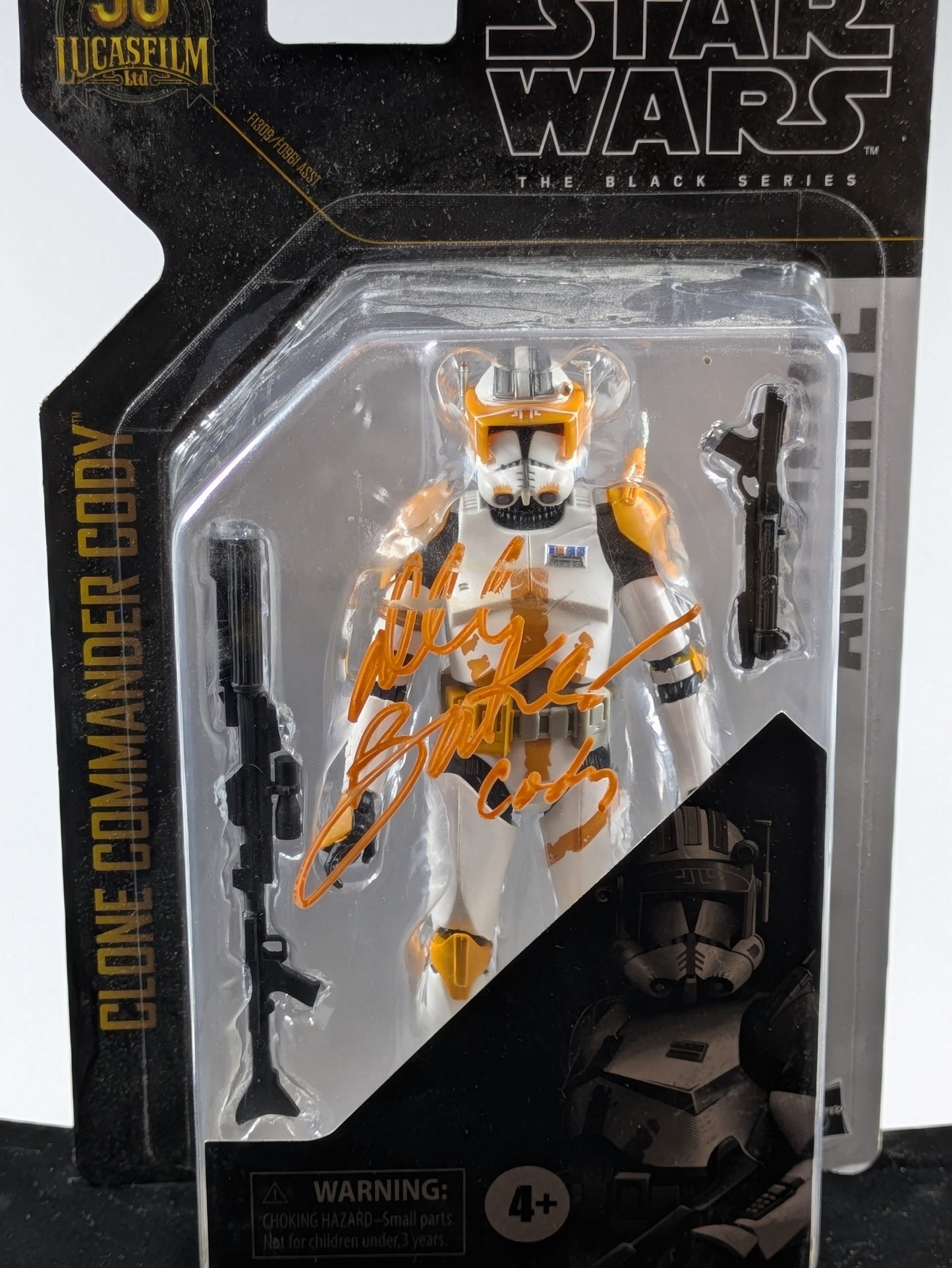 Clone Commander Cody - Black Series Archive - Signed By Dee Bradley Baker - Lucasfilm 50 years