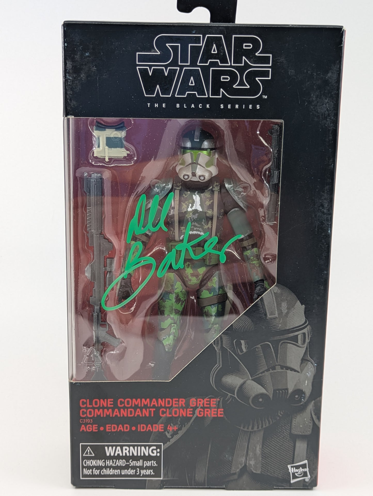 Clone Commander Gree - The Black Series - Signed by Dee Bradley Baker