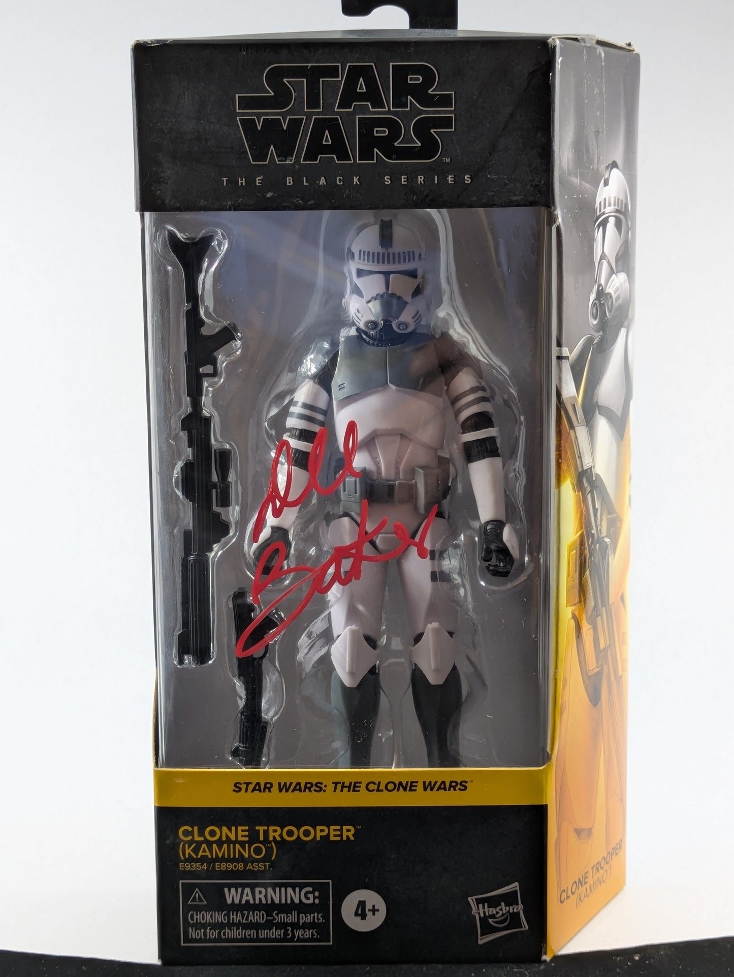 Clone Trooper (Kamino)- The Black Series- The Clone Wars #01 - Signed By Dee Bradley Baker