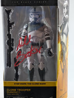 Clone Trooper (Kamino)- The Black Series- The Clone Wars #01 - Signed By Dee Bradley Baker