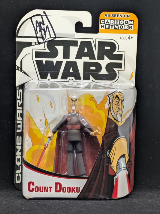 Count Dooku - Cartoon Network - autographed by Andy Suriano