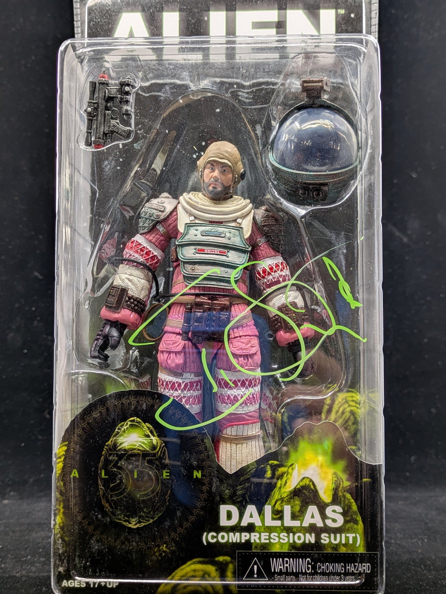 Dallas (Compression Suit) - Alien - Autographed