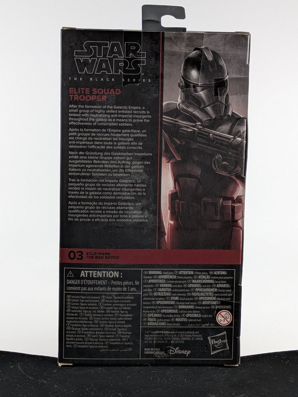 Elite Squad Trooper - The Black Series - The Bad Batch #03 Signed by Dee Bradley Baker
