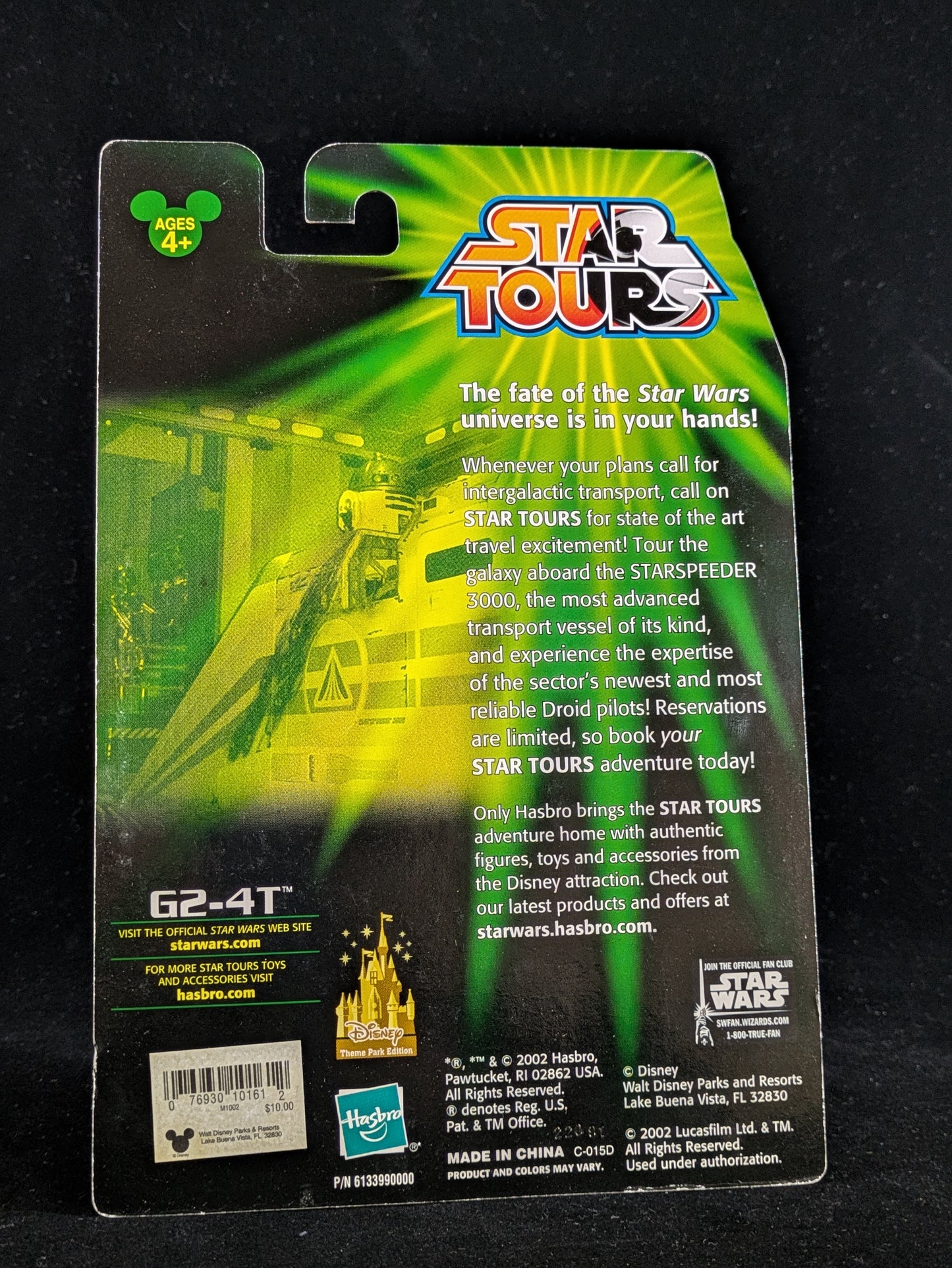 G2-4T - Star Tours - Disney Theme Park Edition - Autographed by Patrick Warburton