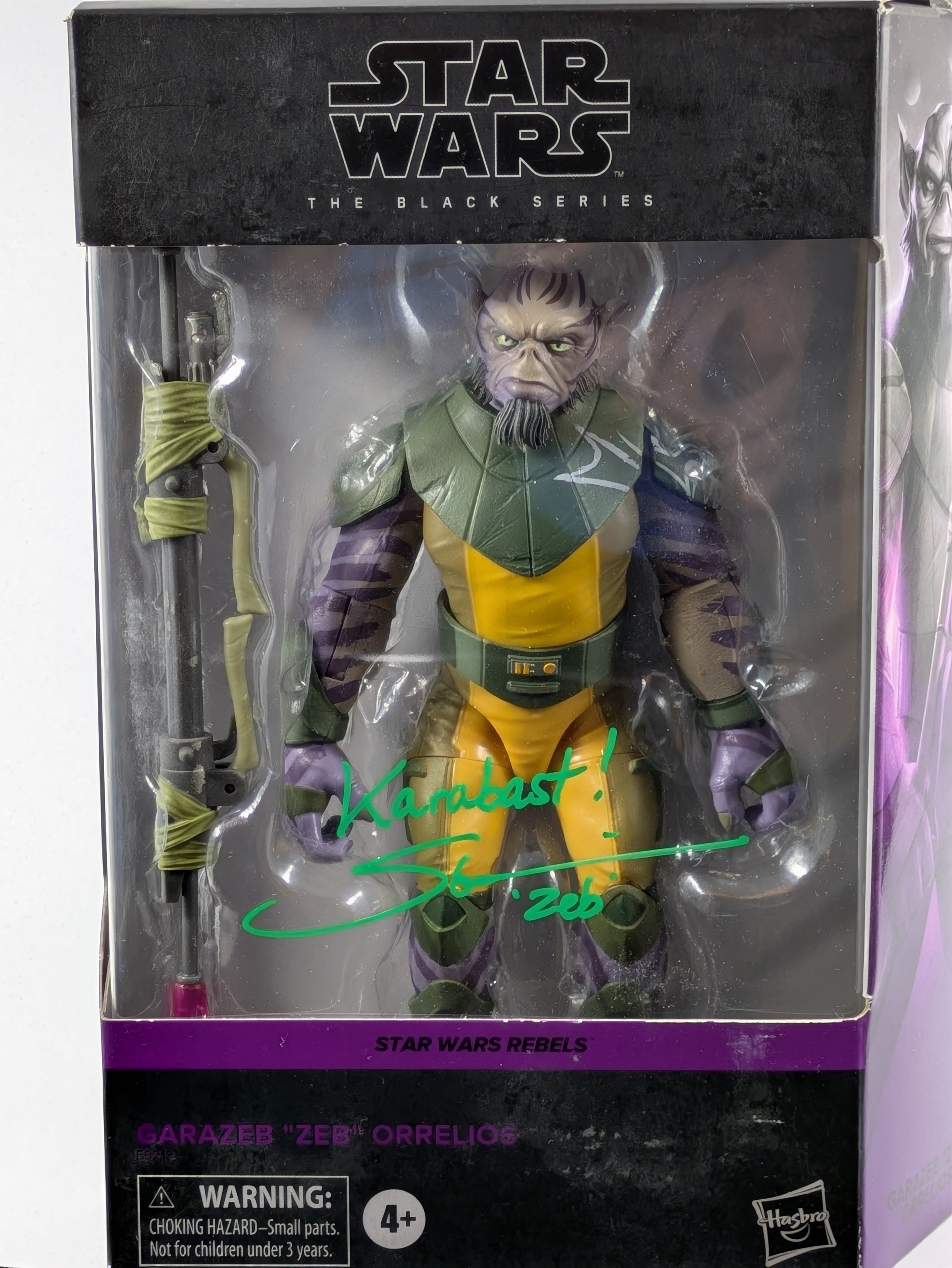 Garazeb "ZEB" Orrelios - The Black Series - Star Wars Rebels #01 - Signed by Steve Blum