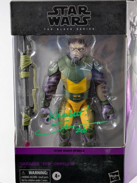 Garazeb "ZEB" Orrelios - The Black Series - Star Wars Rebels #01 - Signed by Steve Blum