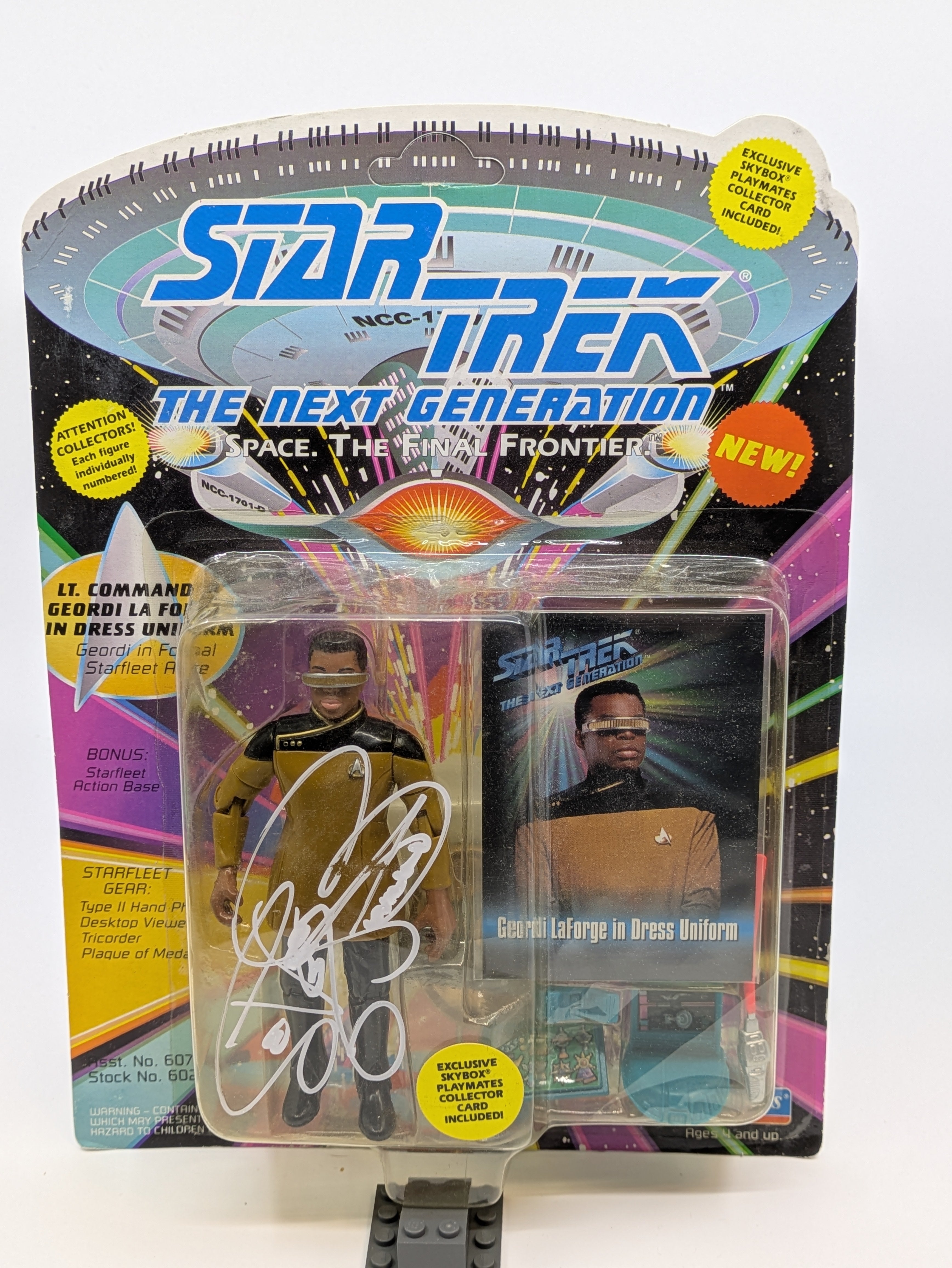 Geordi La Forge in Dress Uniform - Signed by LeVar Burton - Unpunched