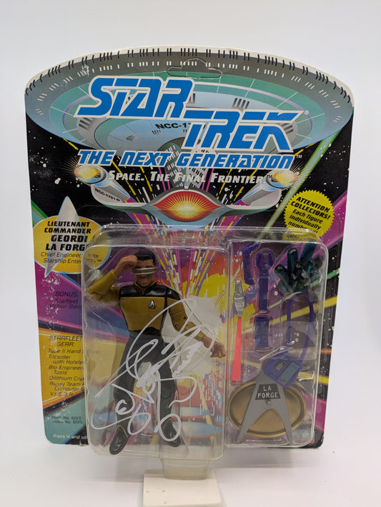 Geordi La Forge - Signed by LeVar Burton - Unpunched