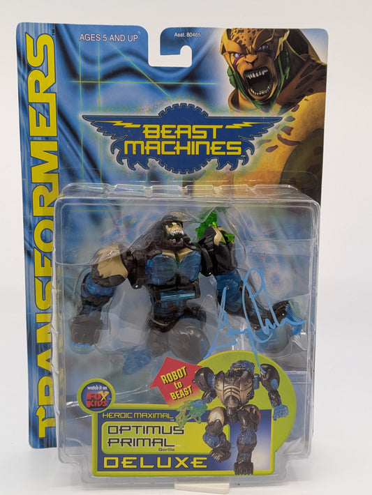 Optimus Primal Deluxe- Transformers Beast Machines - Signed by Garry Chalk