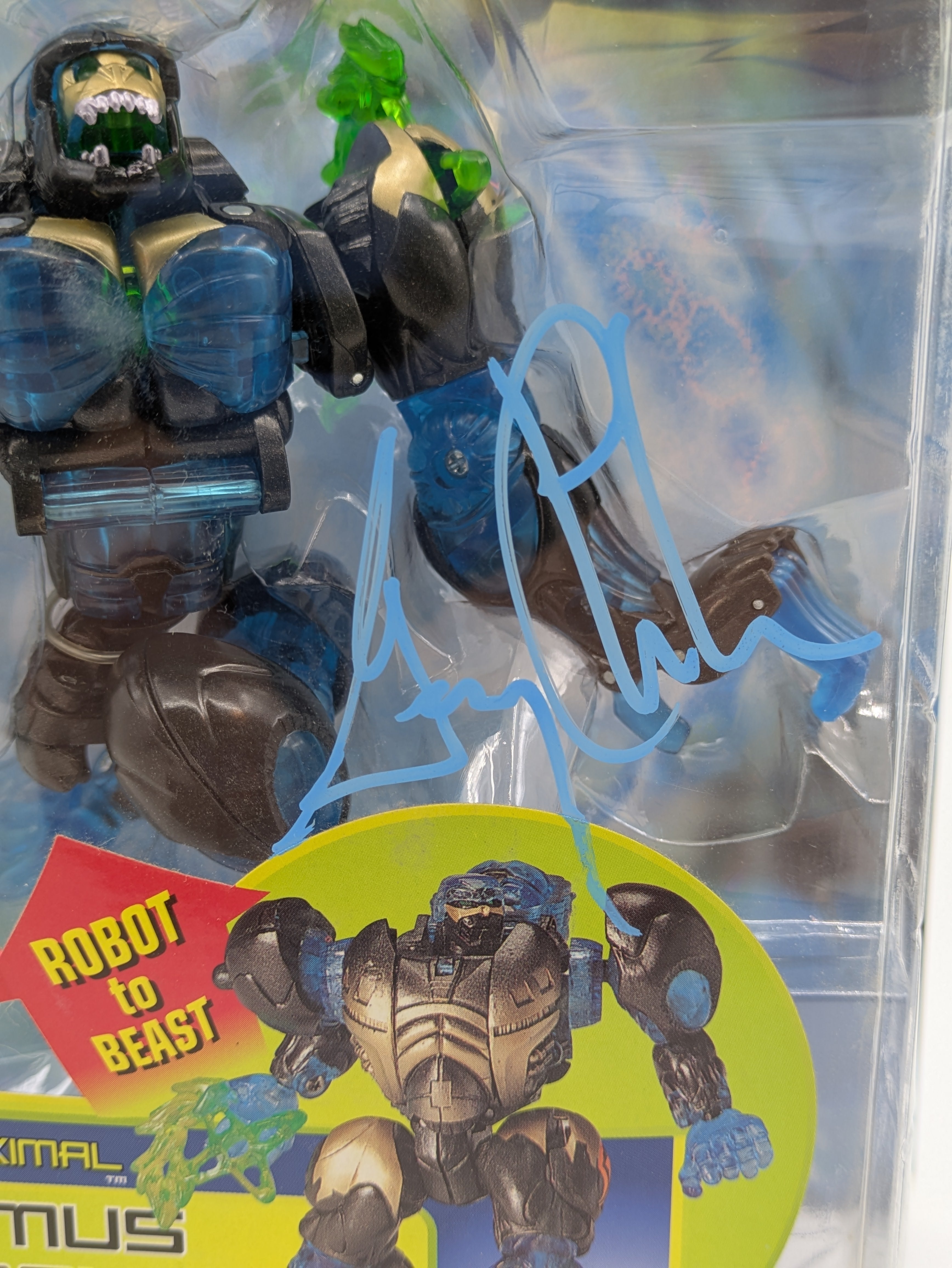 Optimus Primal Deluxe- Transformers Beast Machines - Signed by Garry Chalk