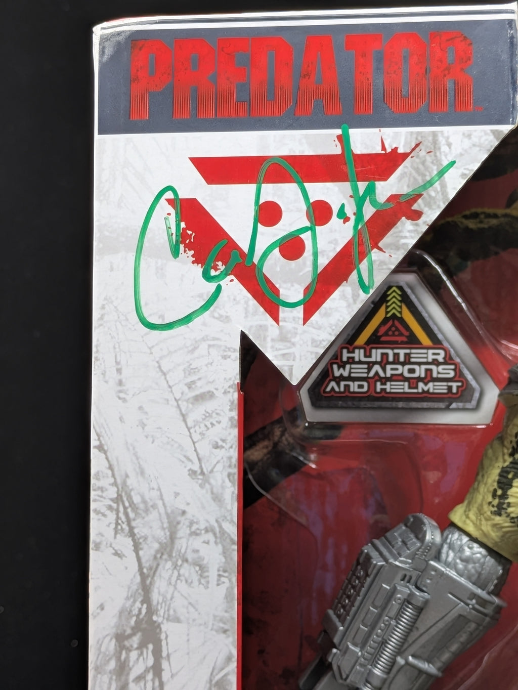 Predator 12 " Posable Battle Action Figure - Lanard - Autographed by Carey Jones