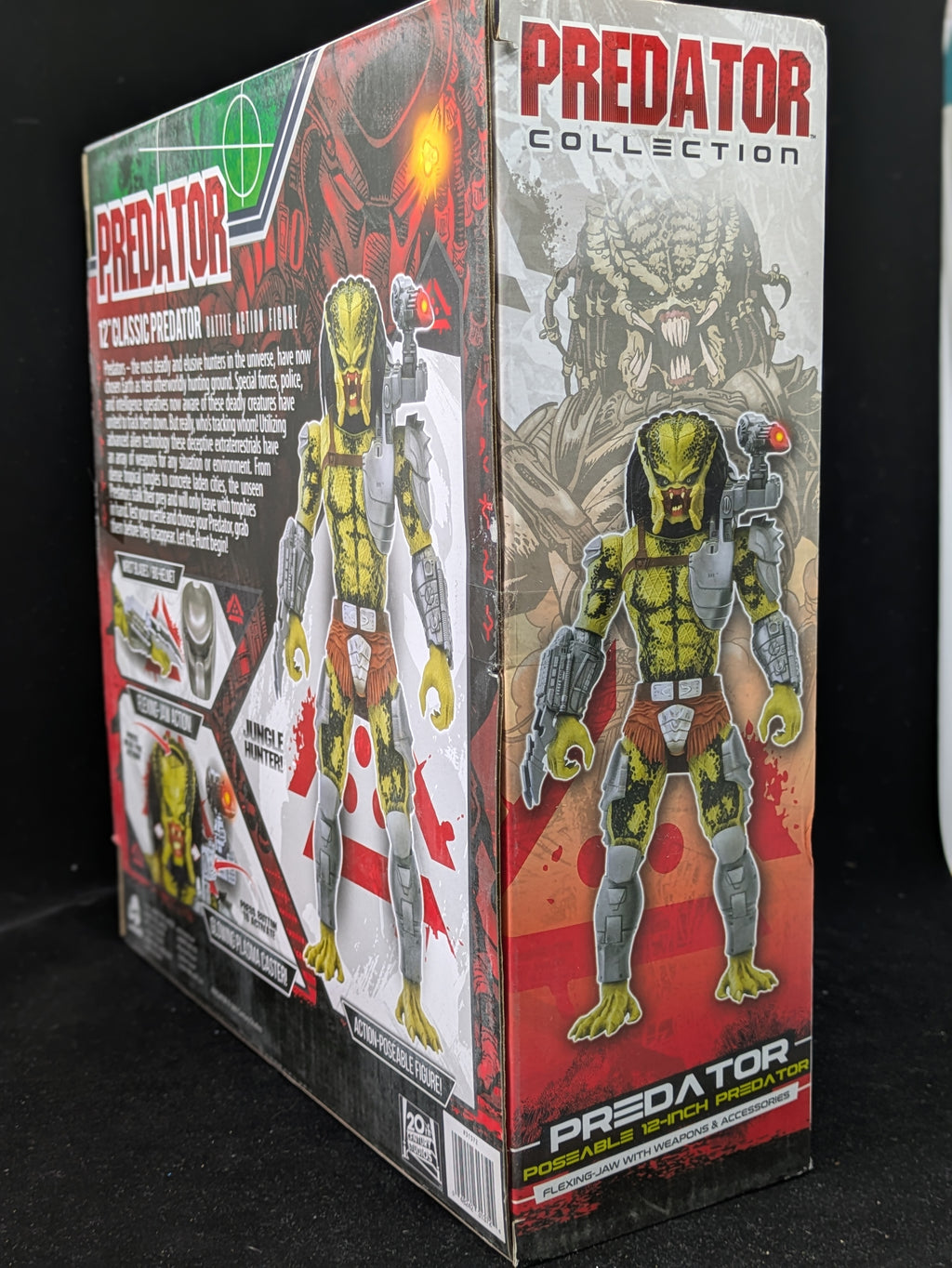 Predator 12 " Posable Battle Action Figure - Lanard - Autographed by Carey Jones