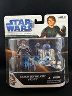 Anakin Skywalker & R2D2 - 3.5 inch- The Clone Wars - Signed by Matt Lanter