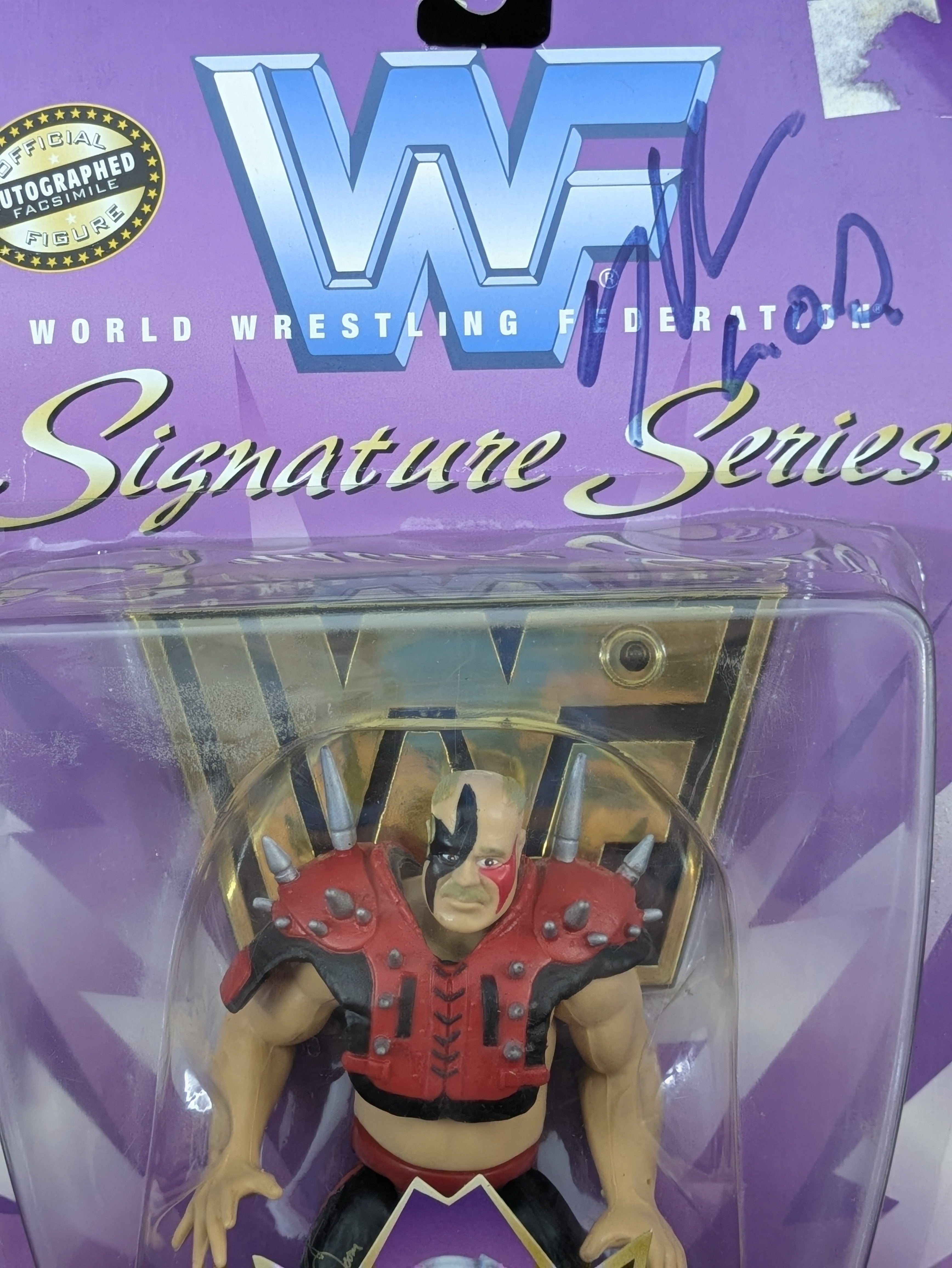 Road Warrior Hawk - WWF Signature Series - Autographed