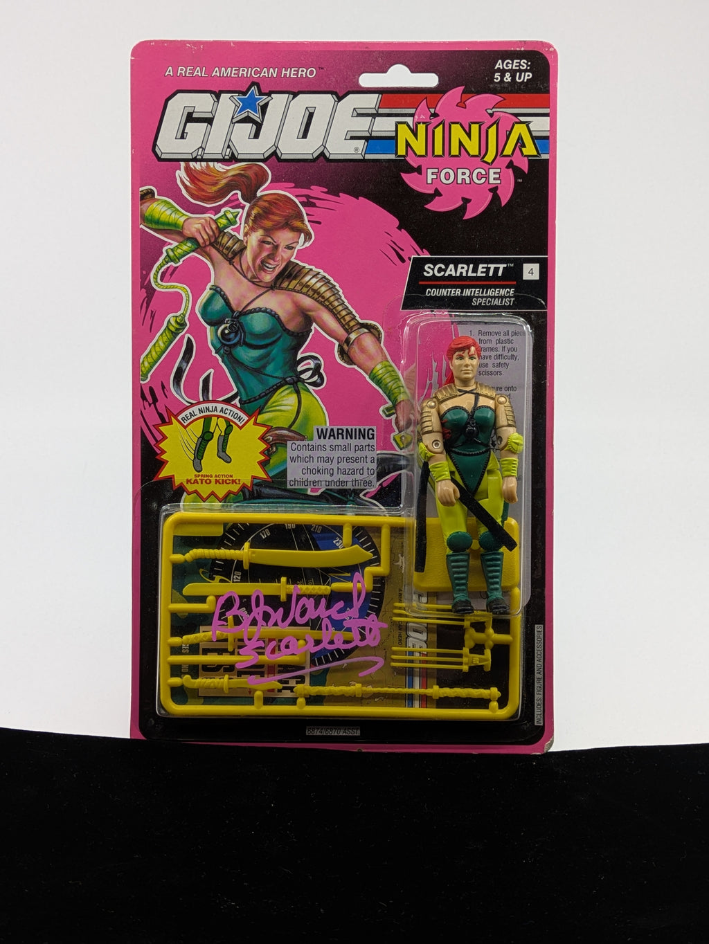 Scarlett - GI Joe Ninja Force - Signed by BJ Ward in Pink