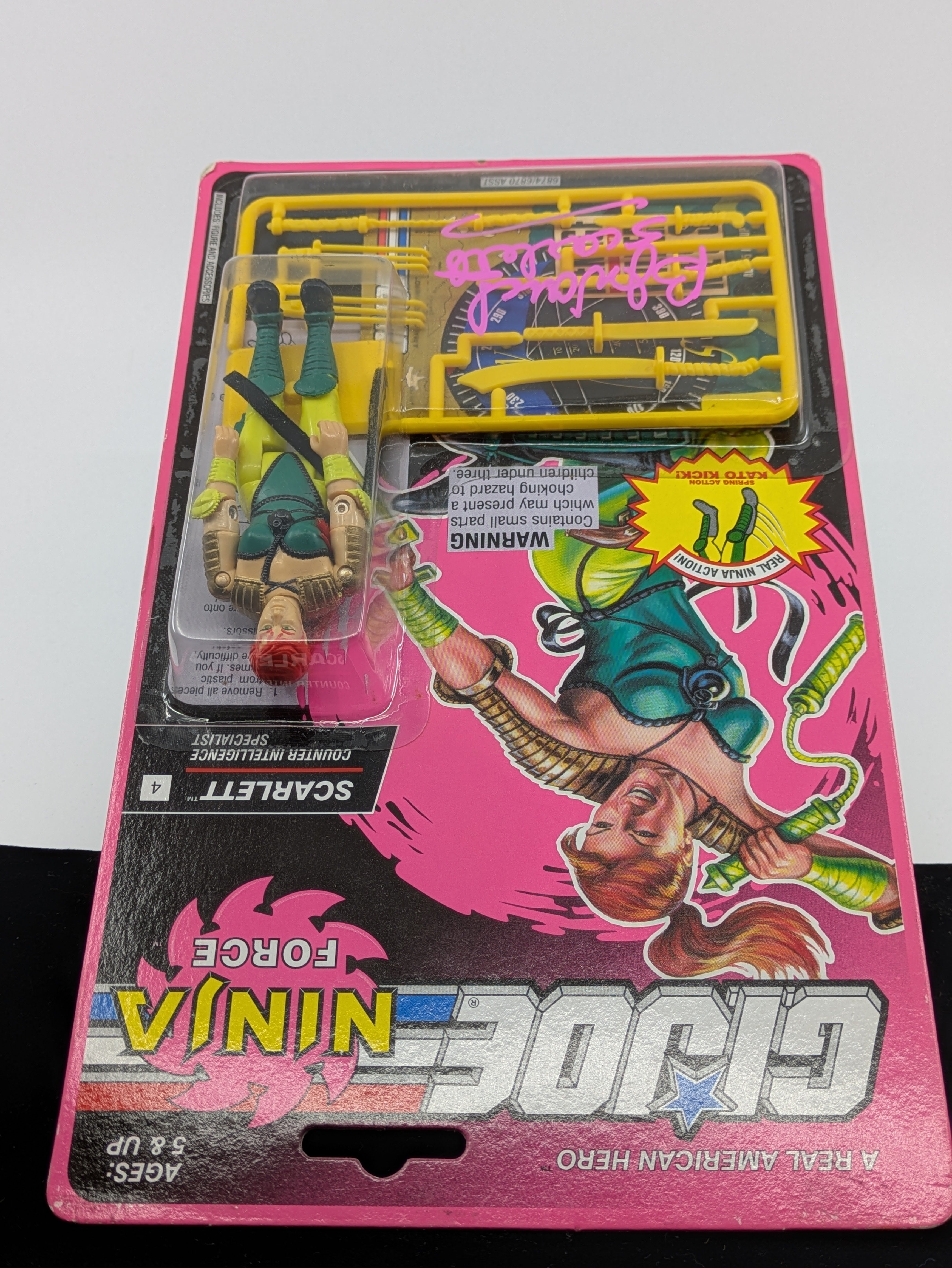 Scarlett - GI Joe Ninja Force - Signed by BJ Ward in Pink