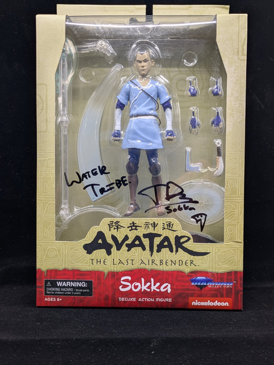 Sokka Deluxe Action Figure - Signed by Jack DeSena- Avatar the Last Airbender