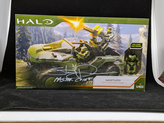 Warthog with Master Chief - Autographed by Steve Downes