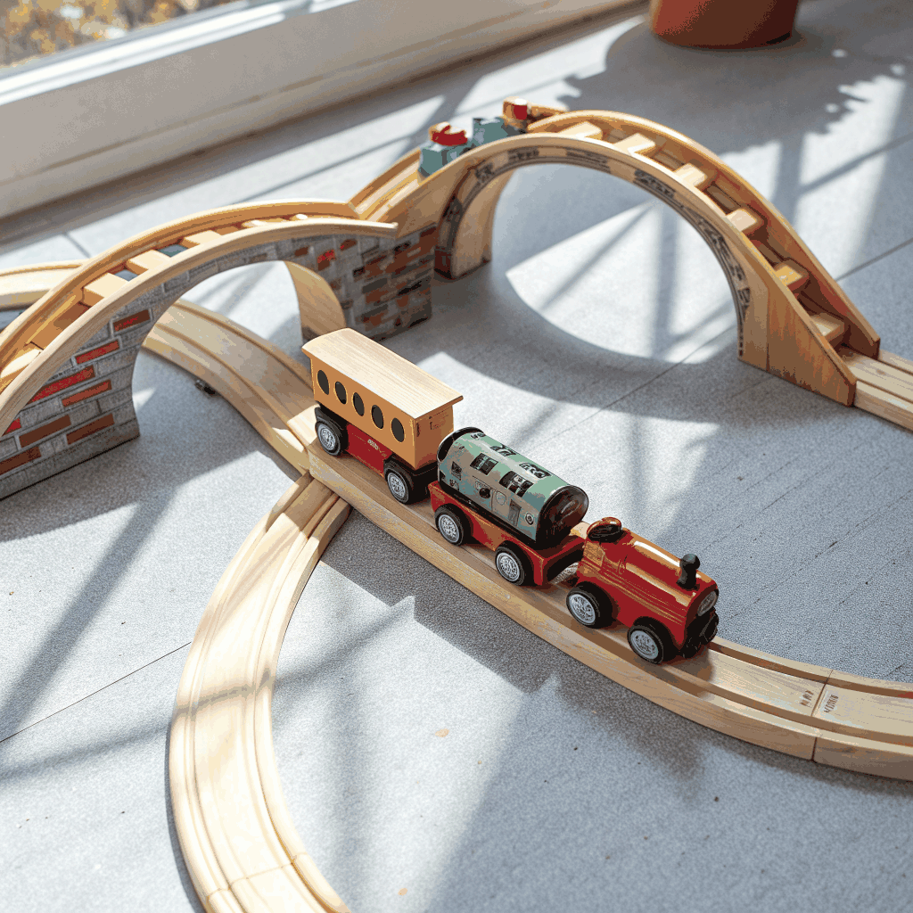 Classic Wooden Train Set – Gently Used
