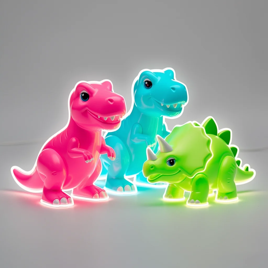Glow‑In‑The‑Dark Dinosaur Pack – New Release